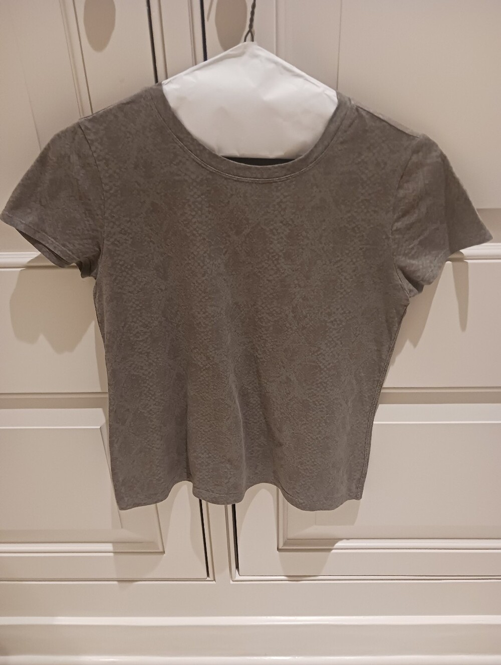 Athleta Short-Sleeve Crewneck Tee in Gray